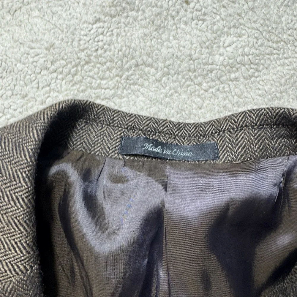 Lauren‎ Ralph Lauren Jacket Mens 46 Blazer Two Button Lined Macys Herringbone
